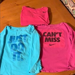 Girls 3t Nike long sleeve lot